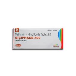 Biciphage 500 - Metformin - Skymap Pharmaceuticals Pvt. Ltd.