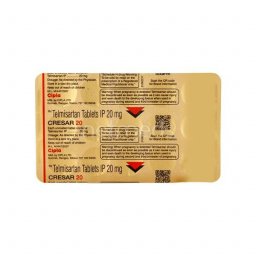 Cresar 20 mg - Telmisartan - Cipla, India