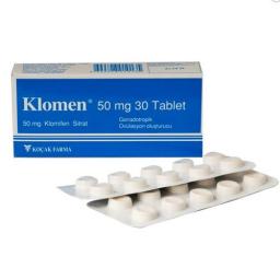 Klomen 50 mg - Clomiphene Citrate - Kocak Farma, Turkey