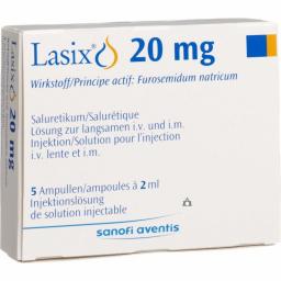 Lasix 20 mg Injection - Furosemide - Aventis Pharma Limited