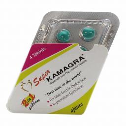 Super Kamagra - Sildenafil Citrate - Ajanta Pharma, India